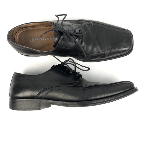 Johnston & Murphy Other - Johnston & Murphy 9.5 D Men's Dress Shoes Black Leather Lace Up Oxford